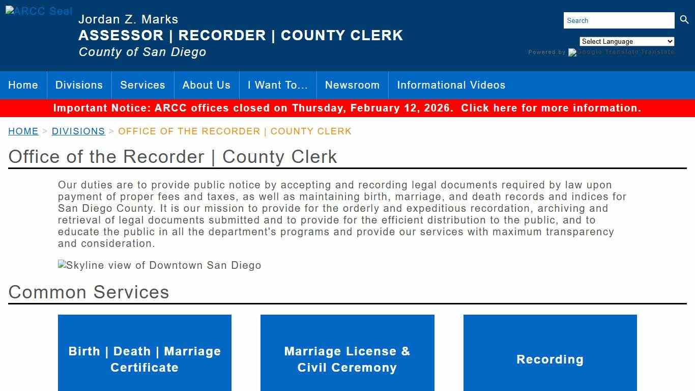 Office of the Recorder | County Clerk